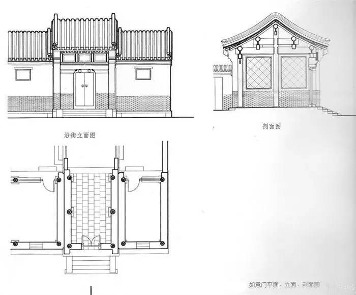 四合院平面設(shè)計圖